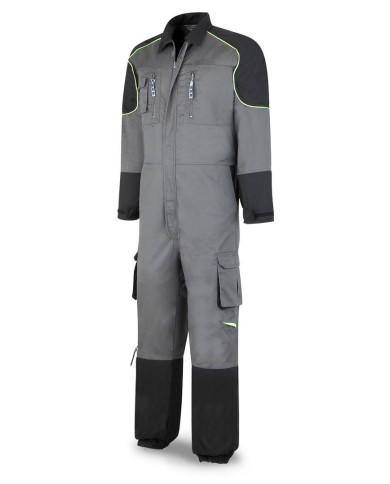 Buzo FIRST LINE gris/negro poliéster/algodón 245 gr MARCA