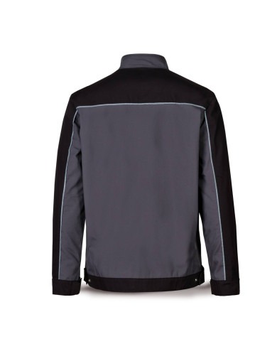 Chaqueta CANVAS gris/negro poliéster/algodón 245 gr MARCA