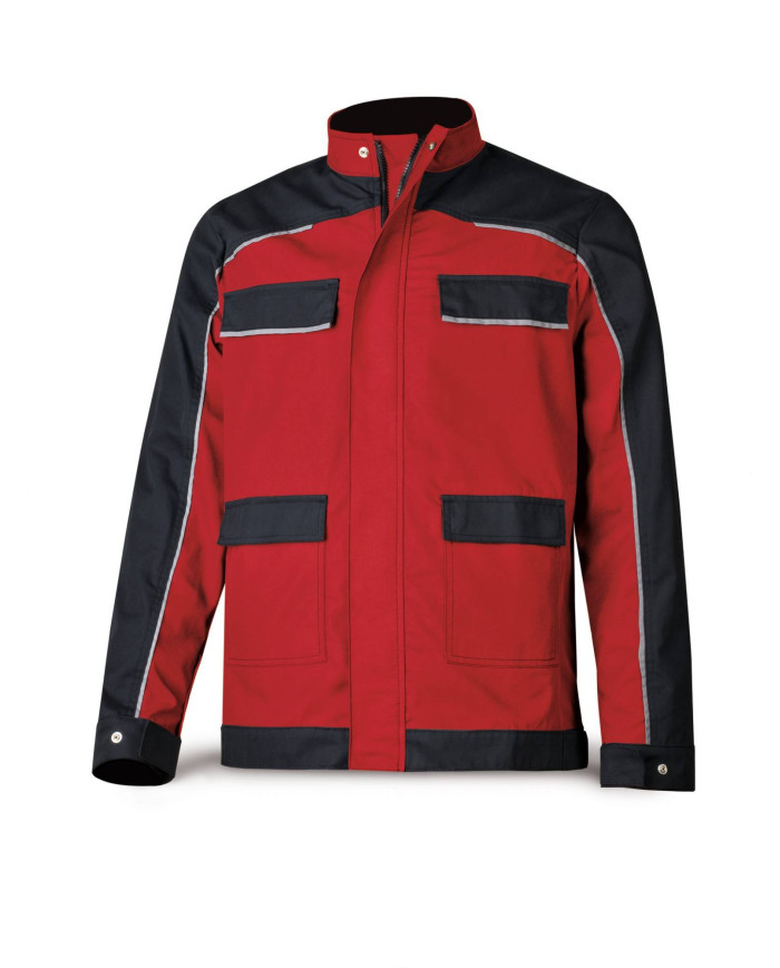 Chaqueta CANVAS rojo/negro poliéster/algodón 245 gr MARCA