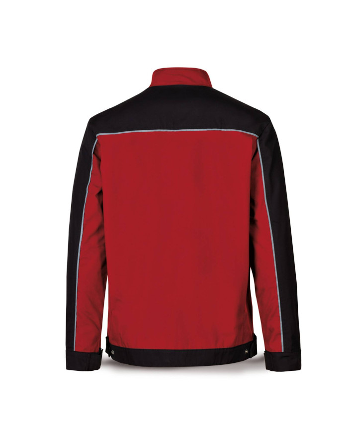 Chaqueta CANVAS rojo/negro poliéster/algodón 245 gr MARCA