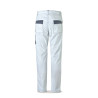 Pantalón CANVAS blanco/gris poliéster/algodón 245 g. Multibolsillos MARCA