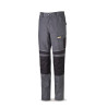 Pantalón CANVAS gris/negro poliéster/algodón 245 g. Multibolsillos MARCA