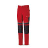 Pantalón CANVAS rojo/negro poliéster/algodón 245 g. Multibolsillos MARCA
