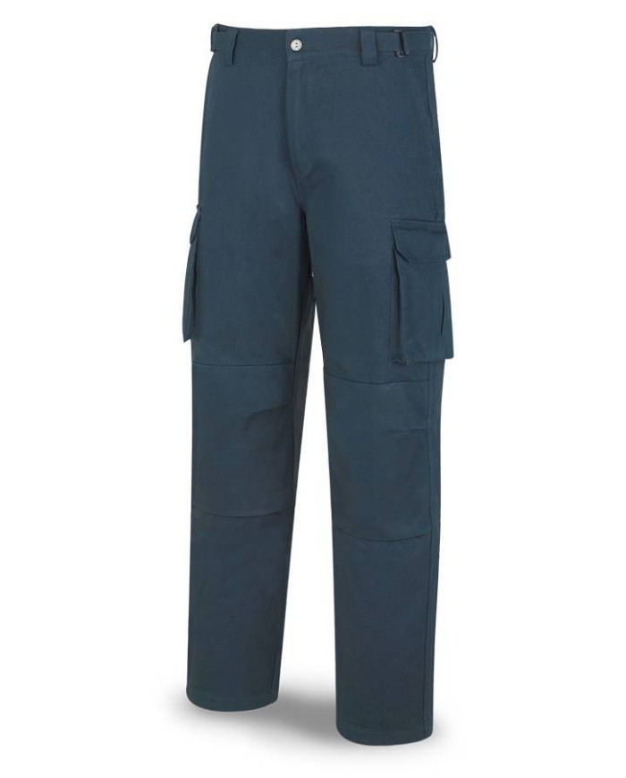 Pantalón ESPECIALISTA azul marino algodón 245 gr. Multibolsillos MARCA