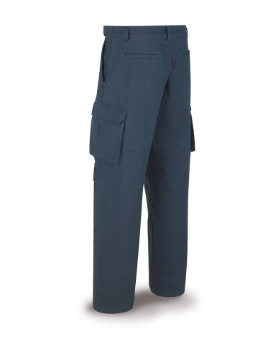 Pantalón ESPECIALISTA azul marino algodón 245 gr. Multibolsillos MARCA