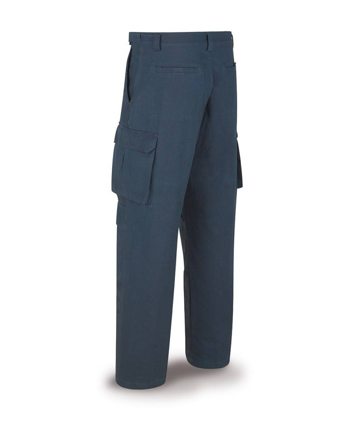 Pantalón ESPECIALISTA azul marino algodón 245 gr. Multibolsillos MARCA
