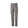 Pantalón STRETCH gris en algodón 260 gr. Multibolsillos MARCA