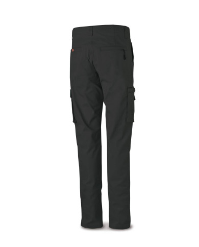 Pantalón STRETCH negro en algodón 260 gr. Multibolsillos MARCA