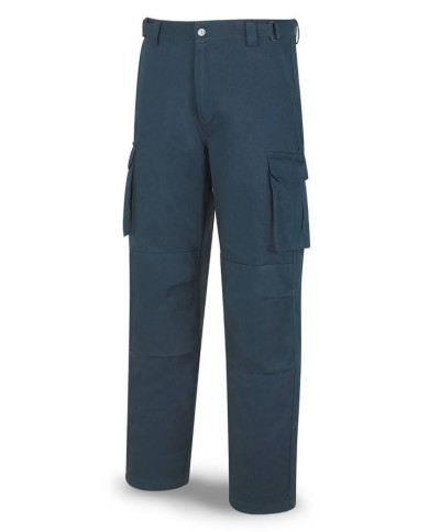 Pantalón ESPECIALISTA INVIERNO azul marino algodón "sanforizado" 245 gr. Multibolsillos MARCA