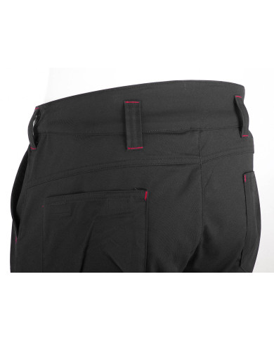 Pantalón STRETCH gris poliéster/algodón 245 gr. Multibolsillo MARCA