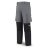 Pantalón FIRST LINE gris/negro poliéster/algodón 245 gr. Multibolsillos MARCA