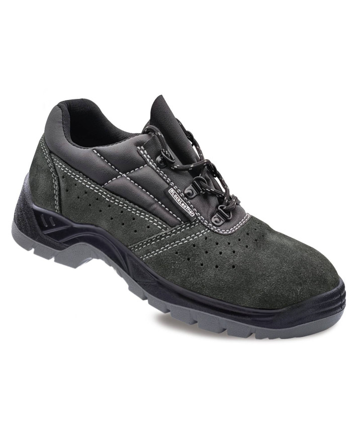 Zapato mod. ZSECO1 (S1P SRC E A) BLACK LEATHER