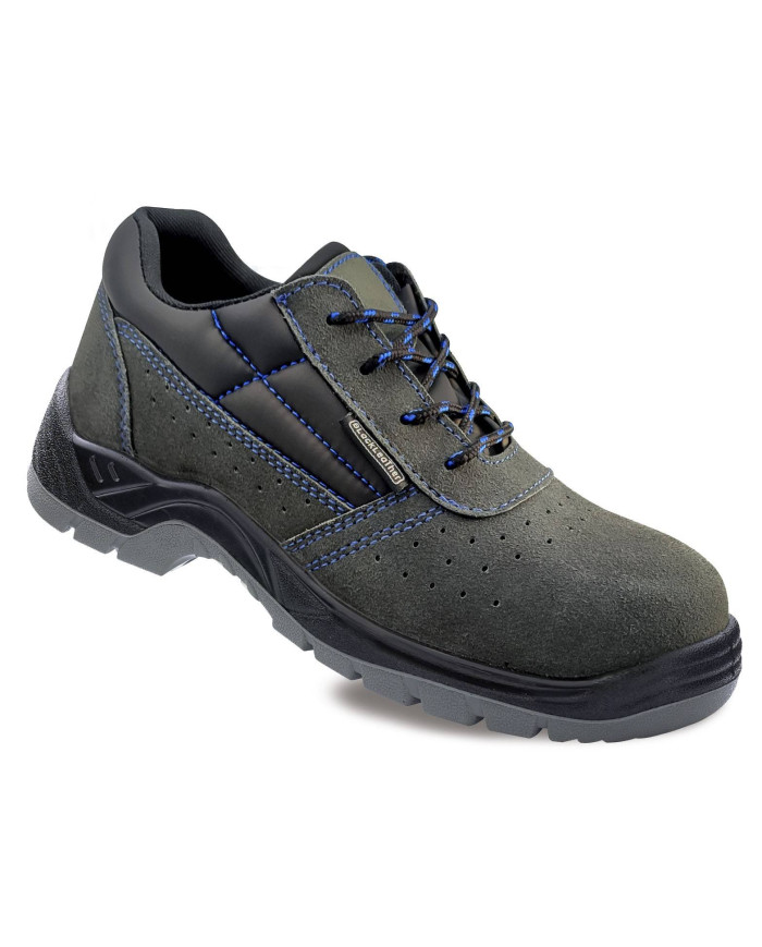Zapato mod. ZSECO2 (S1P SRC E A) Metal Free BLACK LEATHER