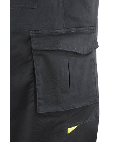 Buzo PRO SERIES Stretch gris/negro poliéster/algodón 245 gr MARCA