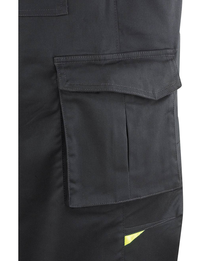Buzo PRO SERIES Stretch gris/negro poliéster/algodón 245 gr MARCA