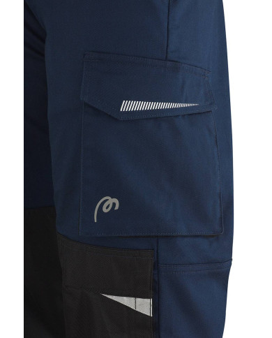 Pantalón PRO SERIES Stretch azul marino/negro poliéster/algodón 245 gr MARCA