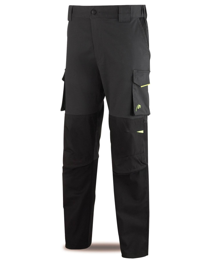 Pantalón PRO SERIES Stretch gris/negro poliéster/algodón 245 gr MARCA