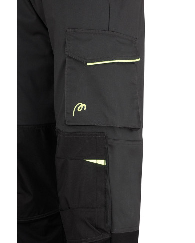Pantalón PRO SERIES Stretch gris/negro poliéster/algodón 245 gr MARCA