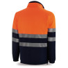Chaqueta Polar Alta Visibilidad naranja/azul marino 280 gr MARCA