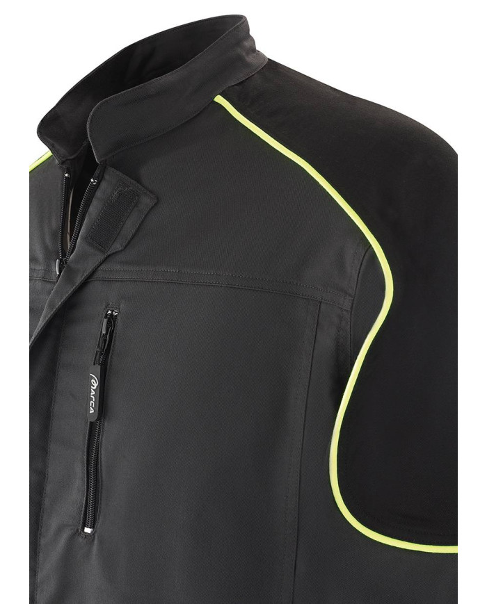 Chaqueta PRO SERIES Stretch gris/negro poliéster/algodón 245 gr MARCA