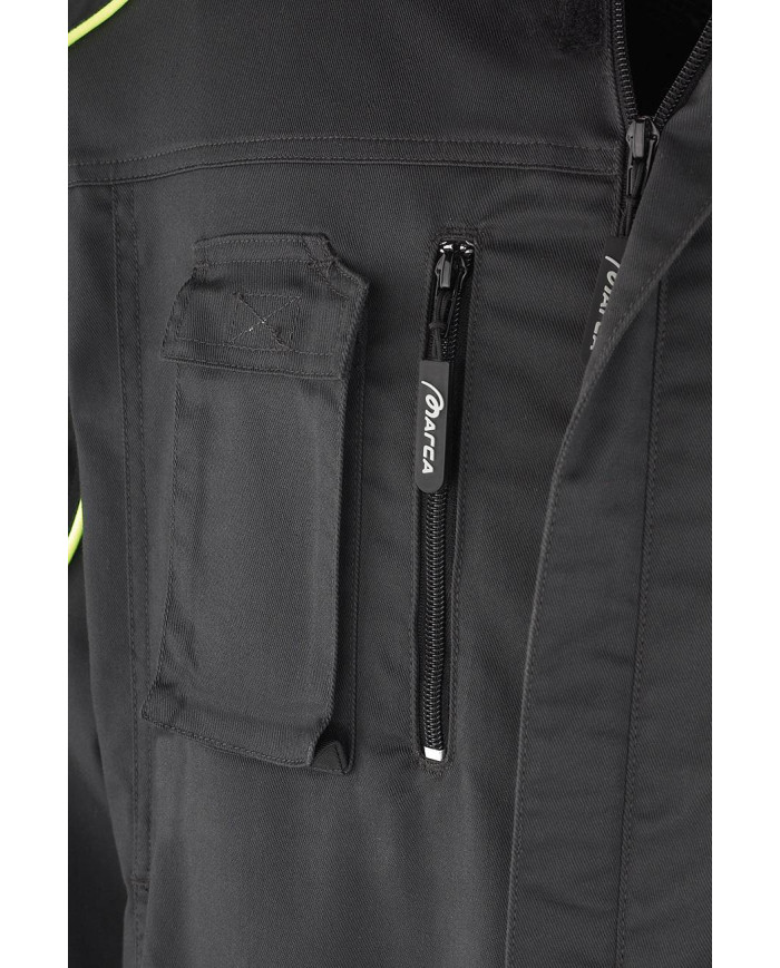 Chaqueta PRO SERIES Stretch gris/negro poliéster/algodón 245 gr MARCA