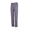 Pantalón gris algodón 200 g. Multibolsillos MARCA