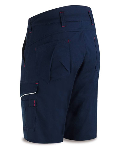 Bermuda STRETCH Pro Series azul marino 245 gr. Multibolsillo MARCA