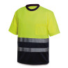 Camiseta A.V. bicolor poliéster con bandas segmentadas 150 gr MARCA