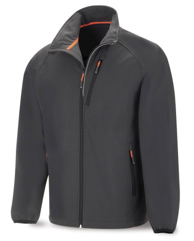 Chaqueta Softshell modelo NILO. Gris 290 gr METEO