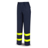 Pantalón IGNÍFUGO y ANTIESTÁTICO multinorma con cintas reflectantes. Algodón 260 gr MARCA