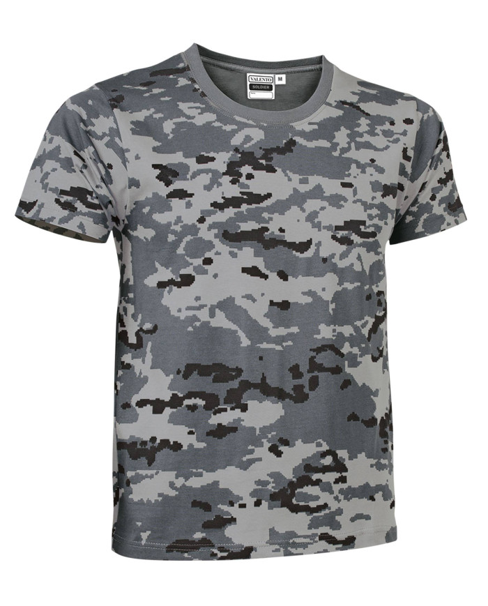 Camiseta SOLDIER pixelado gris