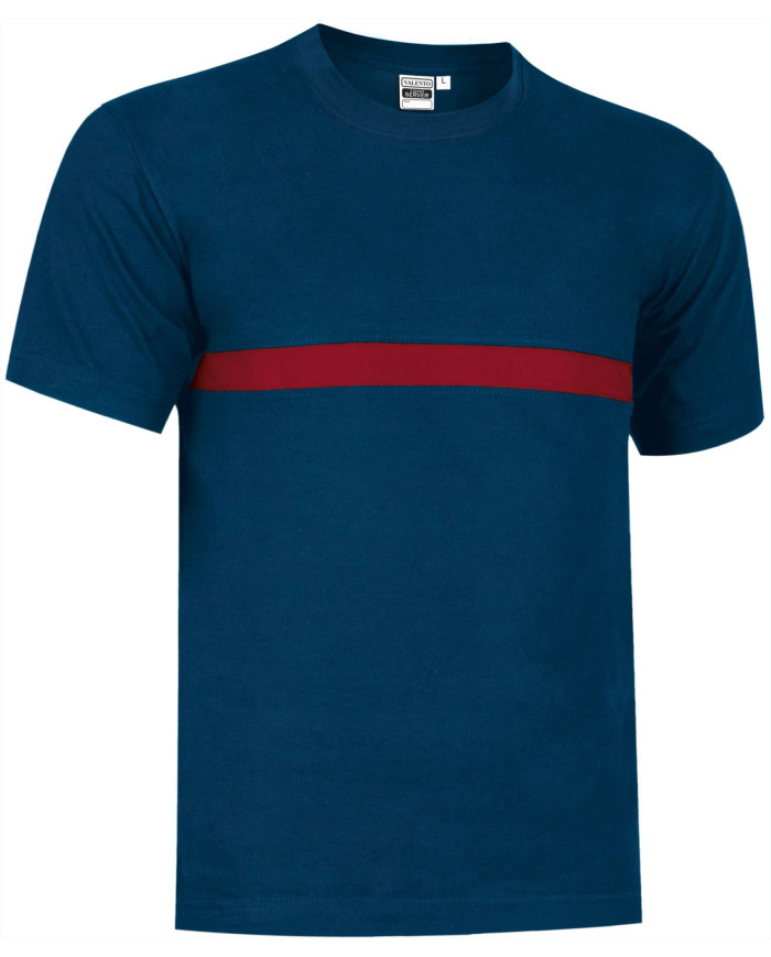 Camiseta SERVER azul marino orión-rojo loto
