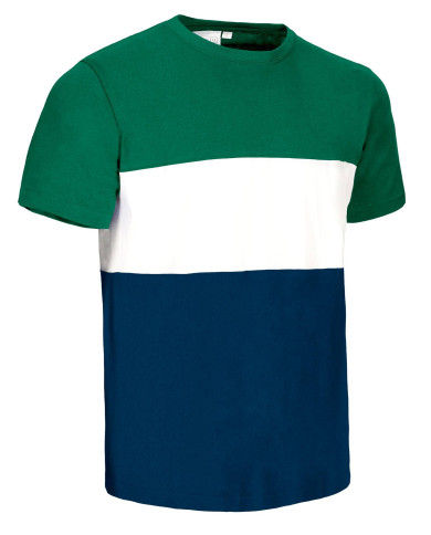 Camiseta VARSITY rojo loto-blanco-azul royal