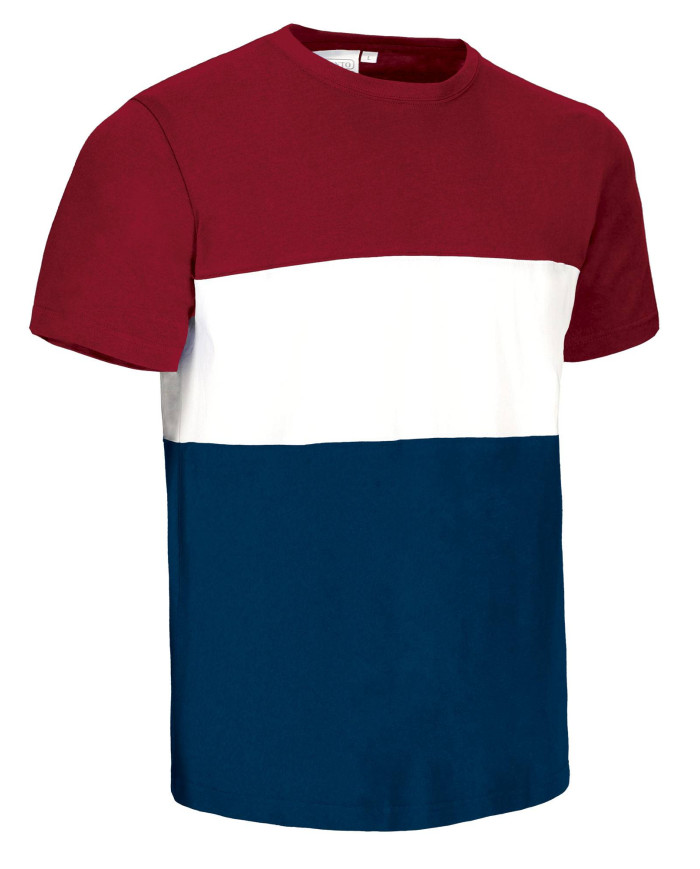 Camiseta VARSITY rojo loto-blanco-azul royal