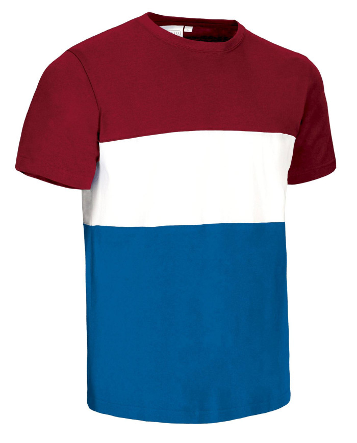 Camiseta VARSITY rojo loto-blanco-azul royal