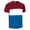Camiseta VARSITY rojo loto-blanco-azul royal