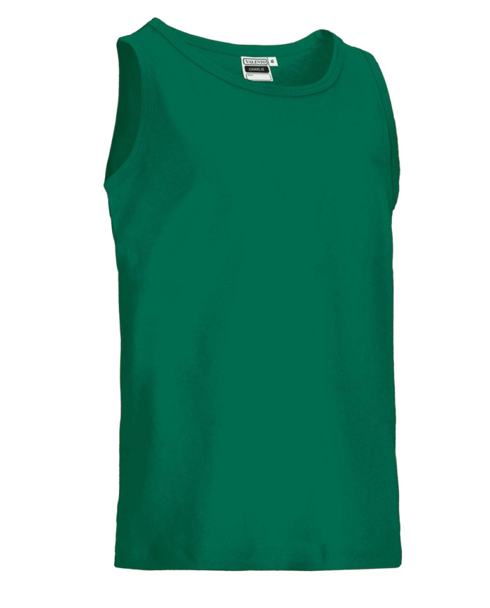 Camiseta infantil sin mangas CHARLIE negro