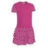 Vestido infantil SEVILLANA rosa magenta-blanco
