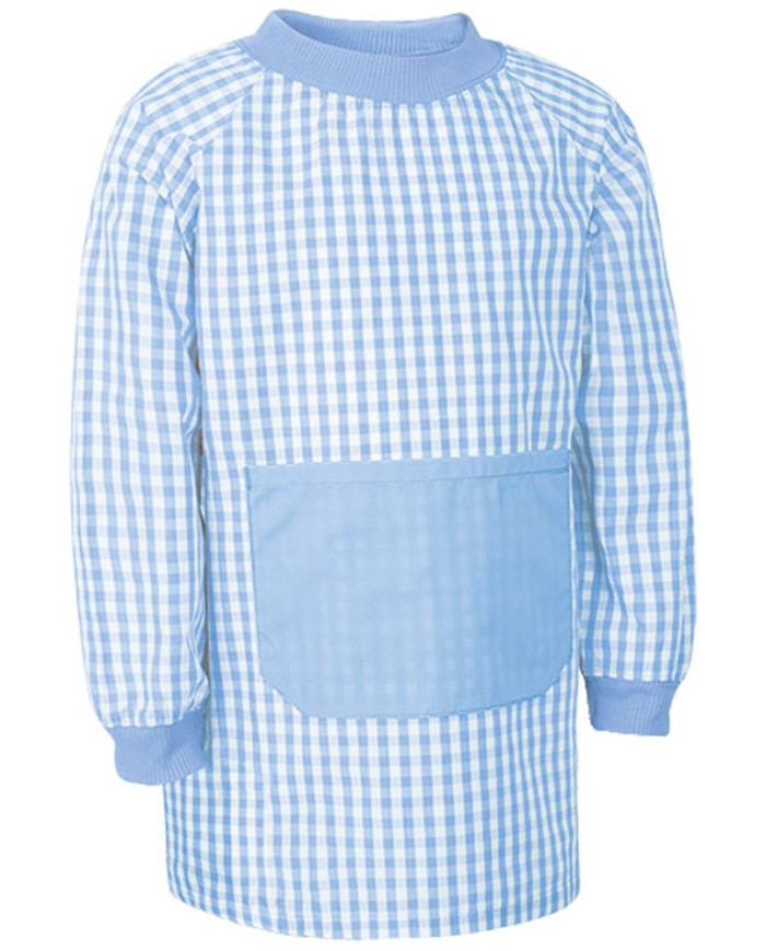 Bata infantil GARDEN blanco-azul celeste