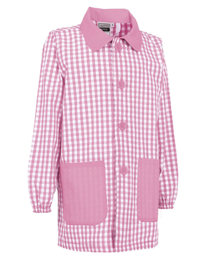 Bata infantil NOTES blanco-azul celeste