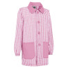 Bata infantil NOTES blanco-azul celeste