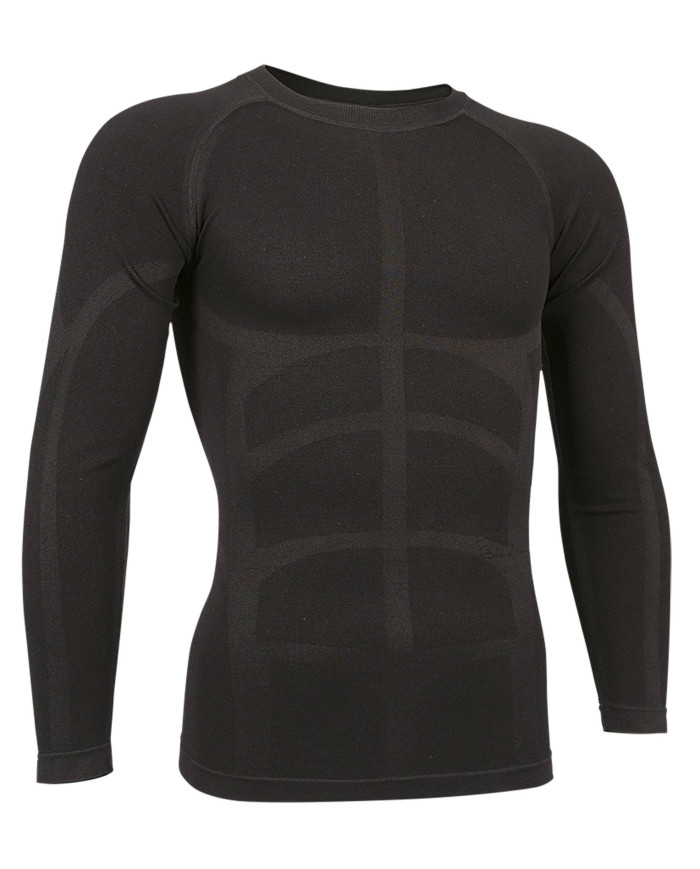 Camiseta térmica elástica M/L SKYNET negro