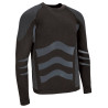 Camiseta térmica elástica M/L SIDEROS negro-gris cemento