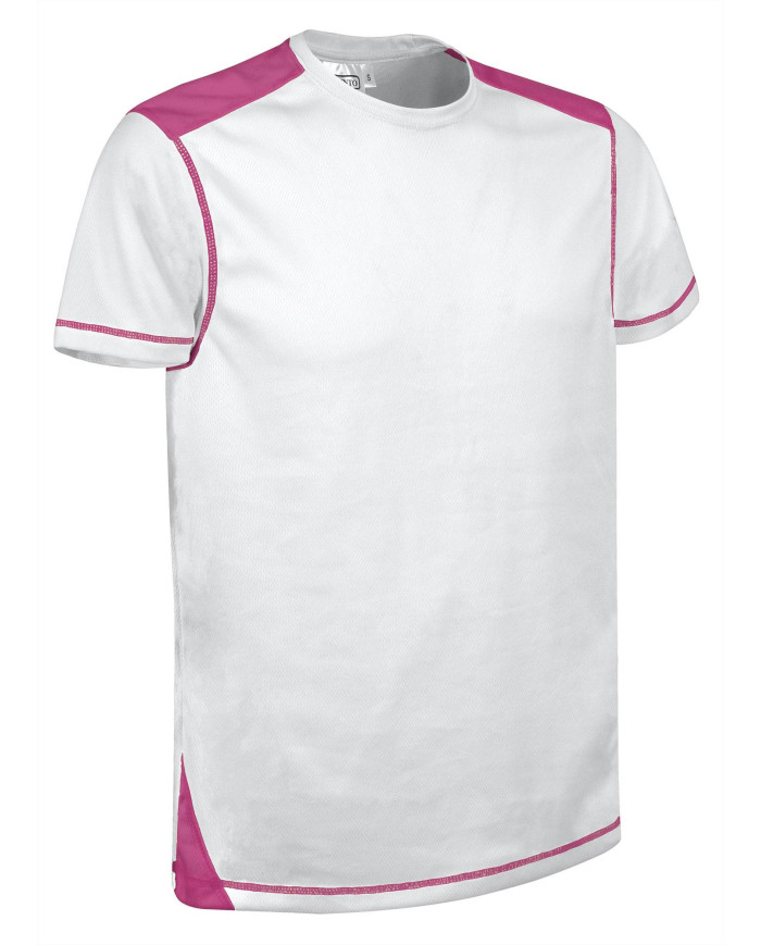 Camiseta técnica BRICKPLUS blanco-negro