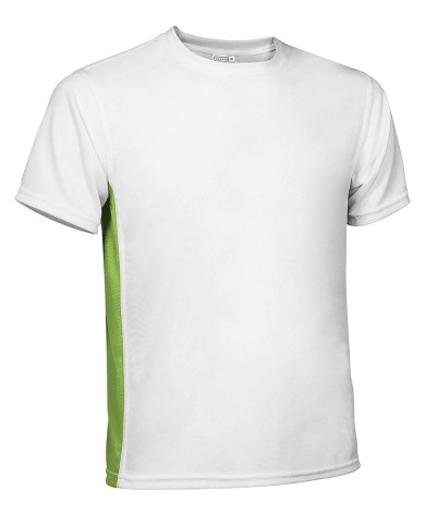 Camiseta técnica LEOPARD blanco-negro