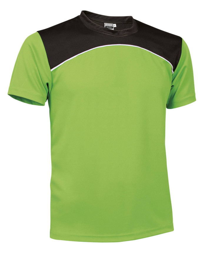 Camiseta técnica MAURICE gris carbón-blanco-negro