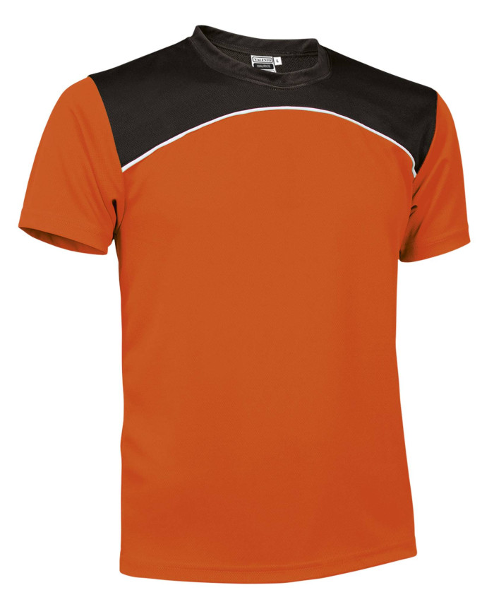 Camiseta técnica MAURICE gris carbón-blanco-negro