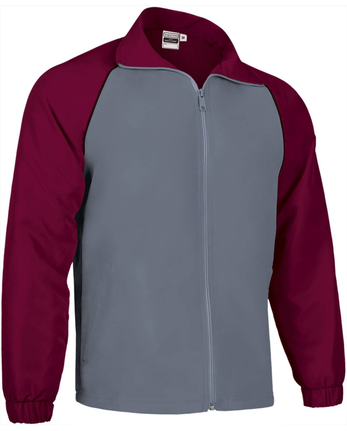 Chaqueta deportiva MATCHPOINT granate caoba-gris humo-negro