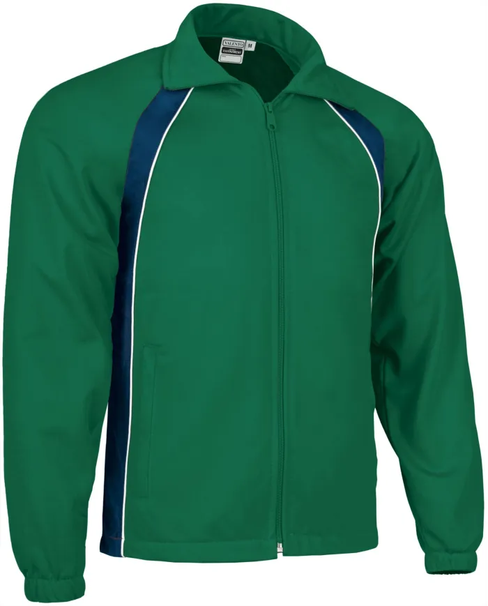 Chaqueta deportiva TOURNAMENT negro-amarillo limón-blanco
