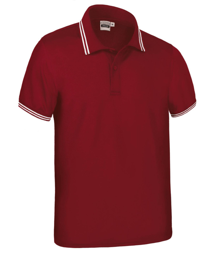 Polo M/C JAGUAR negro-blanco